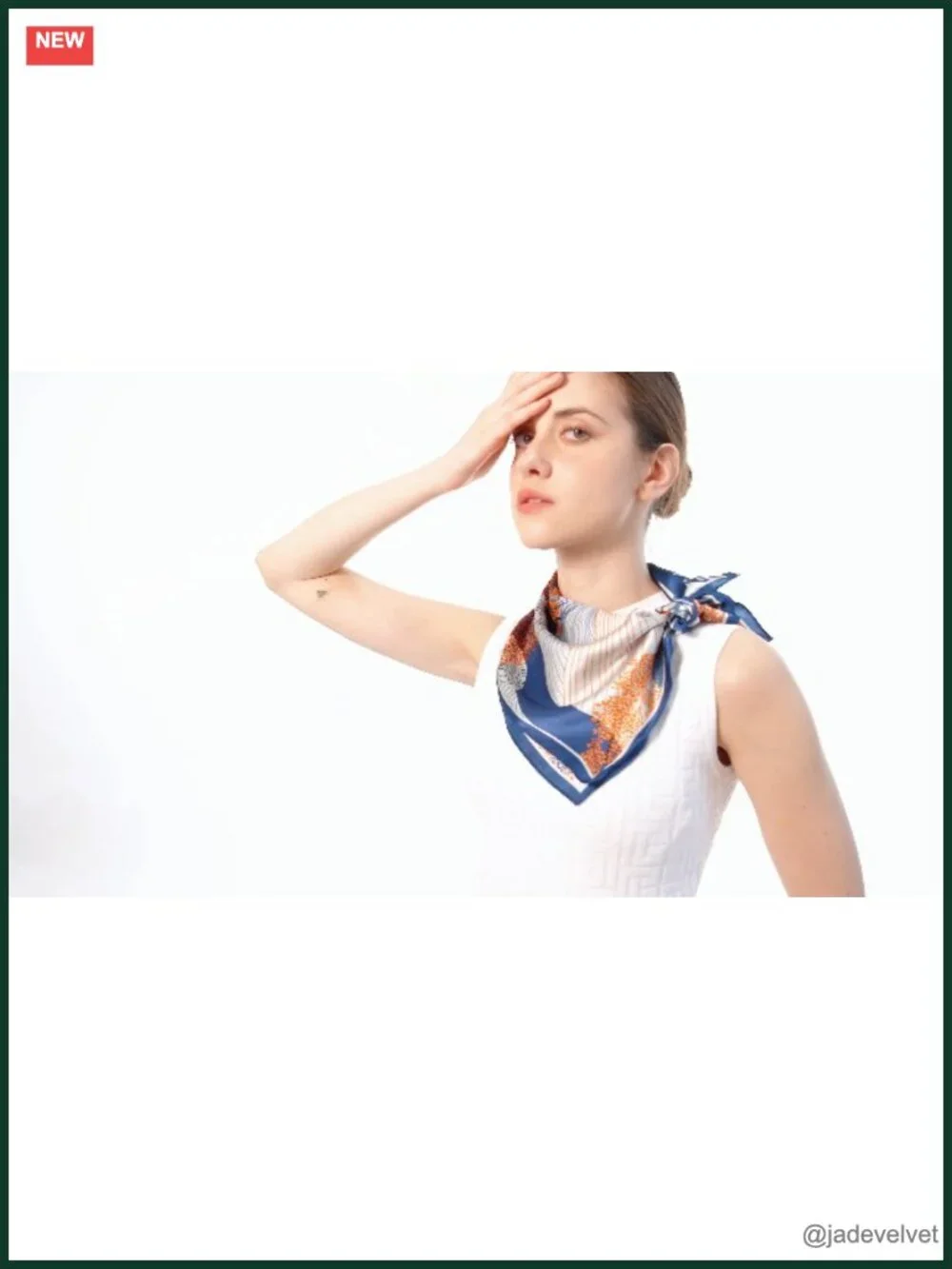 100% Pure Mulberry Silk Square Scarf - Neck Wrap Hair Scarf with Gift Box